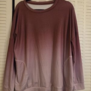 Gradient Crew Neck Sweater